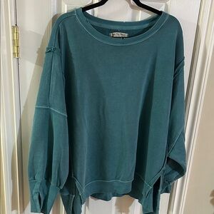 We The Free Camden sweatshirt turquoise